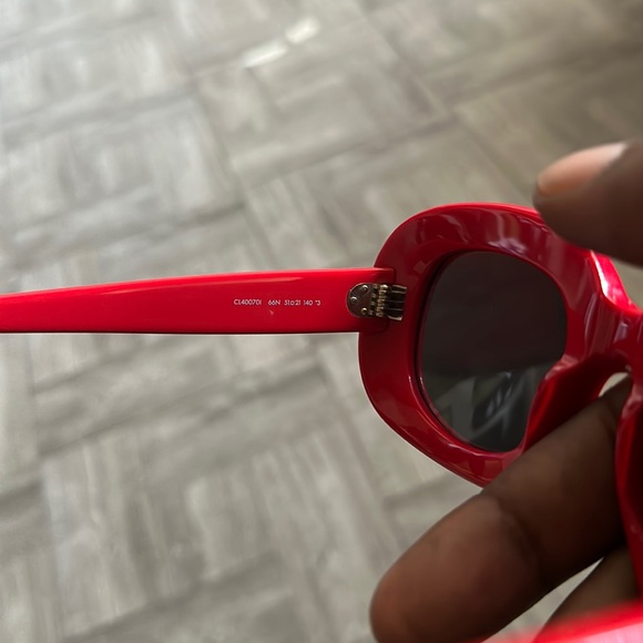 Unisex Red Celine sunglasses - Picture 4 of 4